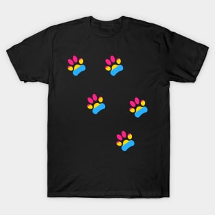 Pansexual Pride Paws T-Shirt